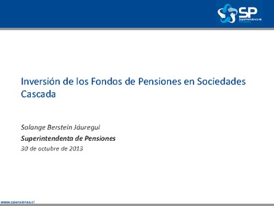 Inversión de los Fondos de Pensiones en Sociedades Cascada