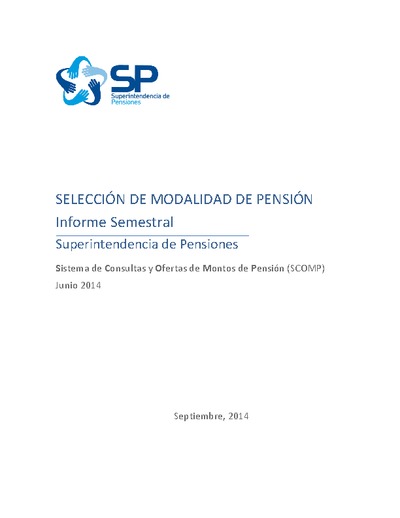 Informe SCOMP a junio 2014