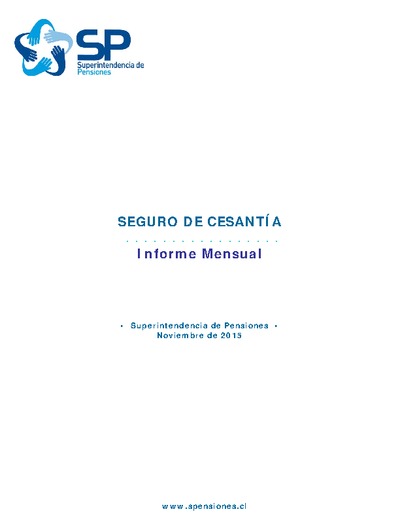 Informe mensual del Seguro de Cesantía, noviembre 2015