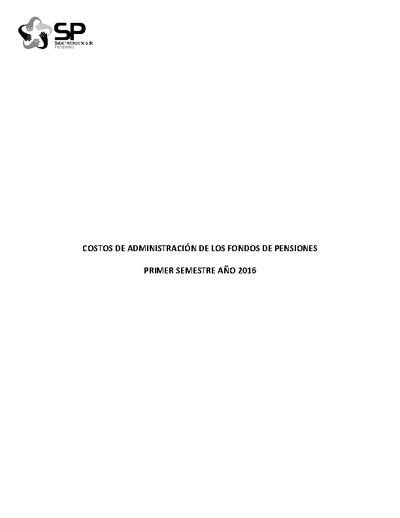 Costos de Administración primer semestre 2016