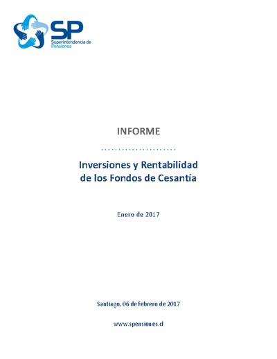 Informe de rentabilidad seguro de cesantía enero de 2017
