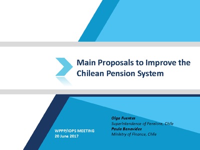 Main Proposals to Improve the Chilean Pension System