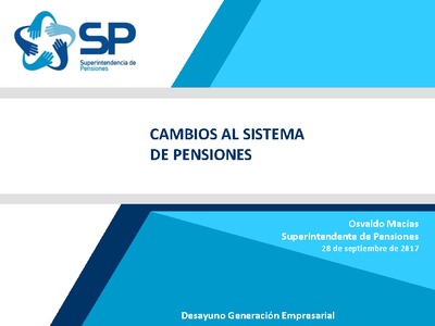 Cambios al Sistema de Pensiones