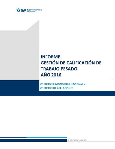 Informe de gestión de comisión ergonómica 2016