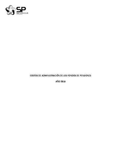 Estudio de Costos de Administración de los Fondos de Pensiones segundo semestre 2018