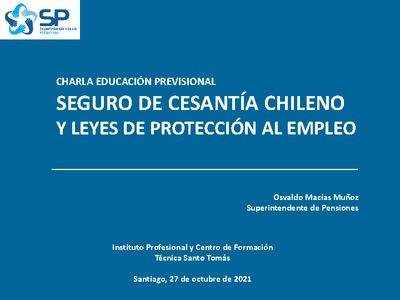 Seguro de Cesantía Chileno y Leyes de Protección al Empleo