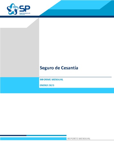 Informe Mensual del Seguro de Cesantía enero 2023
