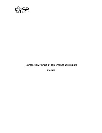 Estudio de Costos de Administración de los Fondos de Pensiones año 2022