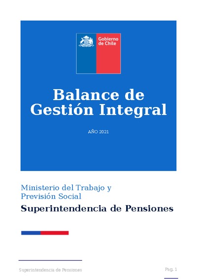 Balance de Gestión Integral 2021
