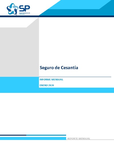 Informe Mensual del Seguro de Cesantía enero 2024