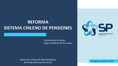 Reforma Sistema Chileno de Pensiones