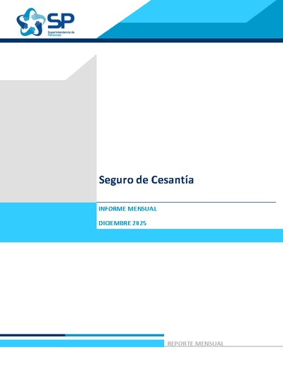 Informe Mensual del Seguro de Cesantía diciembre 2025