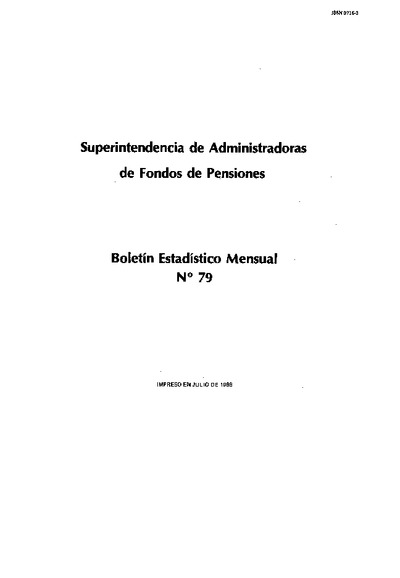 Boletín N°79 / Mayo - Junio 1988
