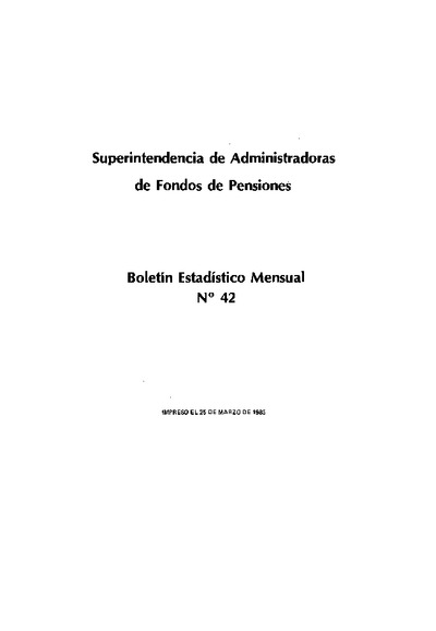 Boletín N°42 / Febrero 1985